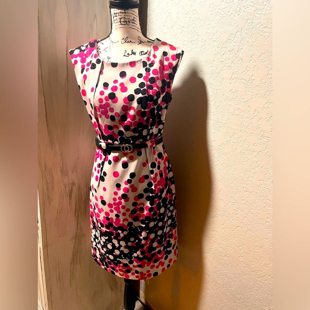 Pink Polk a dot dress